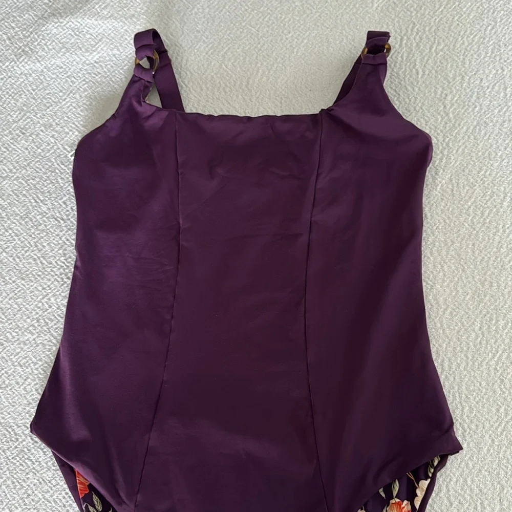 Maaji Dark Grape Layla Classic One Piece, Large, $174 - Picture 10 of 12